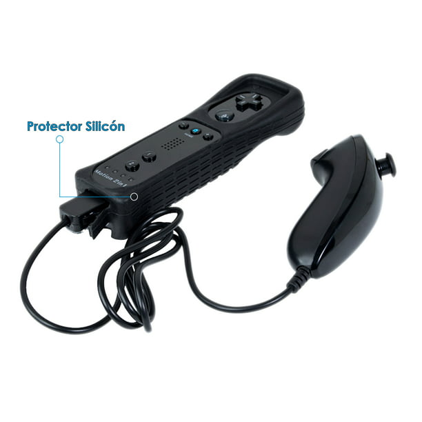 Adaptador Wii Motion Plus, 2 paquetes de accesorios de movimiento  actualizados para control remoto Wii (negro)