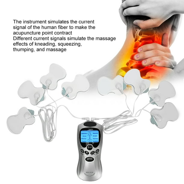 Masajeador de pulso eléctrico Estimulador muscular Terapia Alivio del dolor