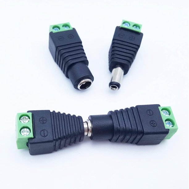 Conector hembra alimentación tiras led DC