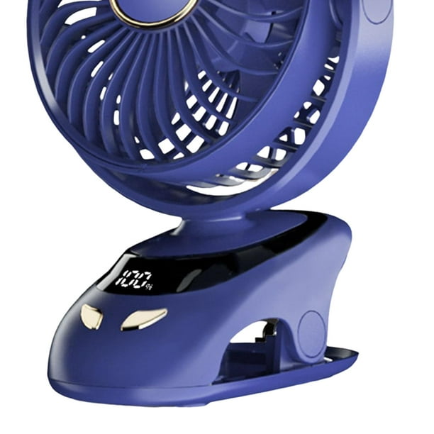 Ventilador de chorro de agua de humidificación de dibujos animados con mini  ventilador plegable de escritorio (azul)