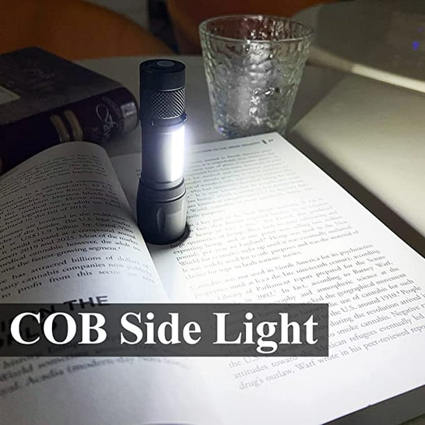 Comprar Mini linterna LED recargable por USB, lámpara pequeña y portátil  con Zoom de largo alcance y Clip, luces potentes para acampar al aire libre