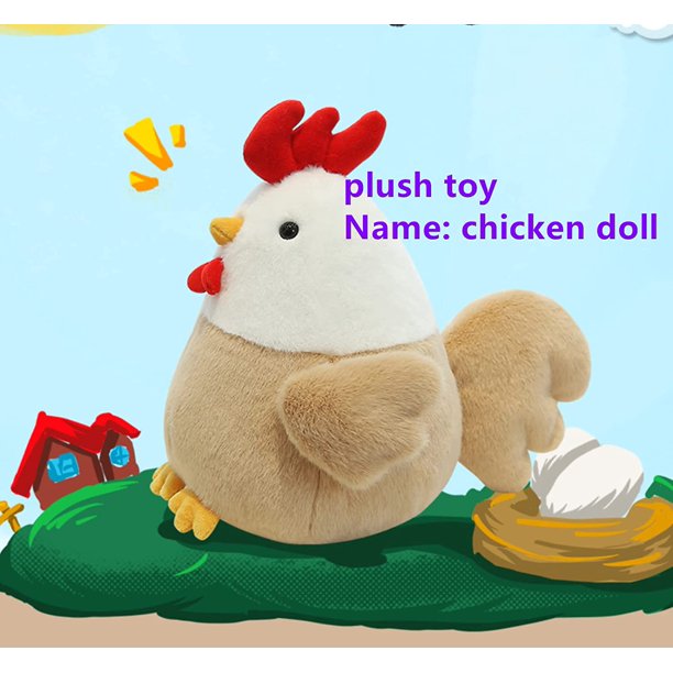 Pollo relleno peluche Pascua Lindo gallo peluche Peluche Pollo Peluche  Animal peluche Peluche Peluche Peluche Juguetes Pollo Regalos para la  mayoría de las personas (lindo St