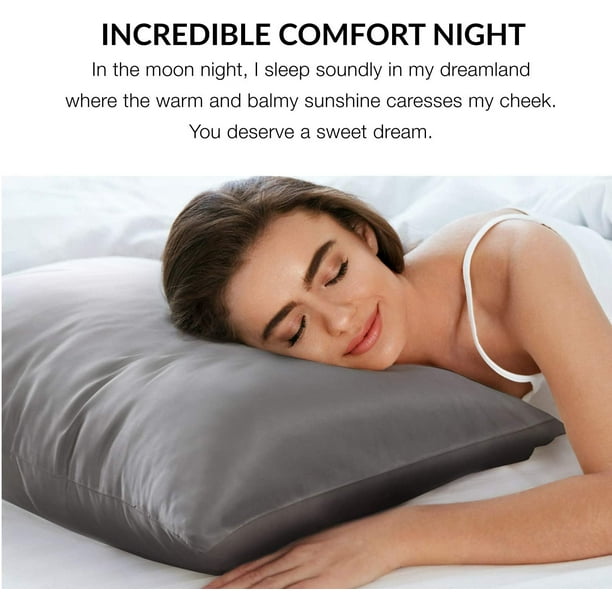 Funda de almohada de satén Comfort