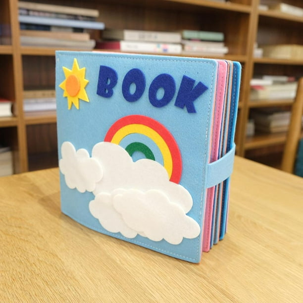 Libros suaves y silenciosos, juguete de matemáticas portátil reutilizable,  libro de tela 3D de desarrollo, libro sensorial para bebés Hugo Libros  tranquilos