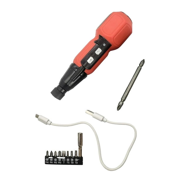 Mini destornillador eléctrico, de reparación de mano inalámbrico DIY de 3,6  V, herramientas manuales DYNWAVEMX Destornillador electrico
