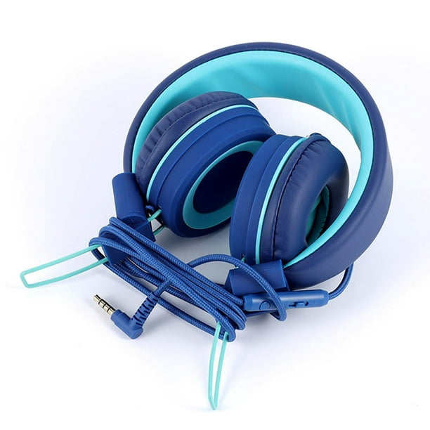 Auriculares con Cable, Tipo Diadema, Estéreo de 3,5mm, Color Azul de  Sunnimix