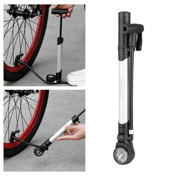 UNICHE Mini Bomba de Bicicleta (LBV3) Tamaño Grande W/Calibre para Inflar  Neumáticos de Bicicleta a 110 PSI. Mini bomba de bicicleta para bicicleta  de