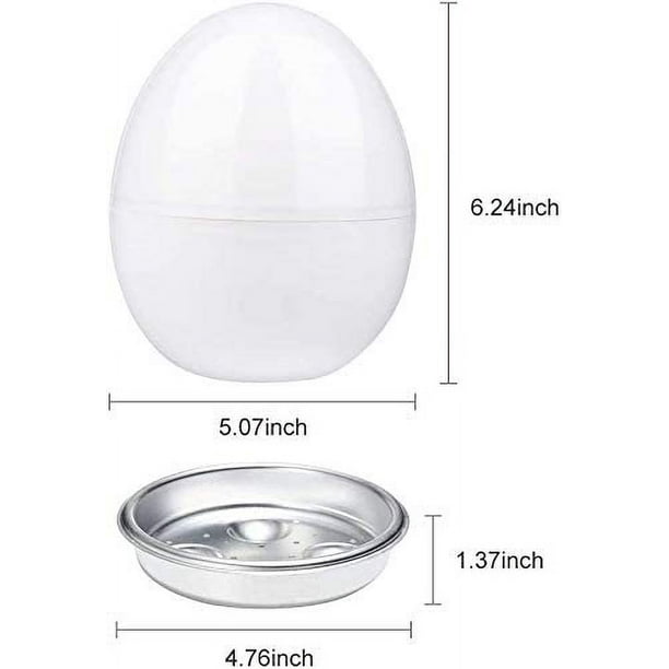RV Cocedor de huevos para microondas para 4 huevos, cocedor de