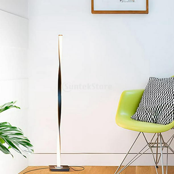 Lámpara de pie de esquina RGB, lámpara, lámpara iluminada, 55 pulgadas, luz  LED minimalista de esquina de metal para sala de estar, lámpara RGB para