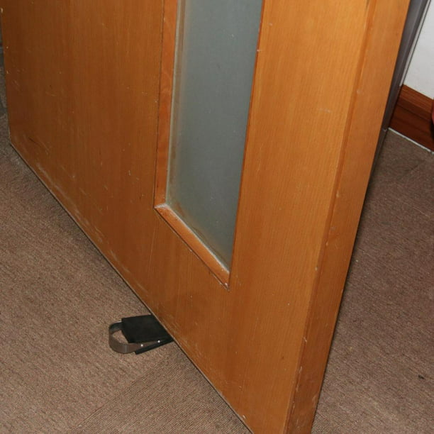 Tope de puerta de goma, con soporte, para bloquear puertas en casa u  oficina de 12.8x5x4cm