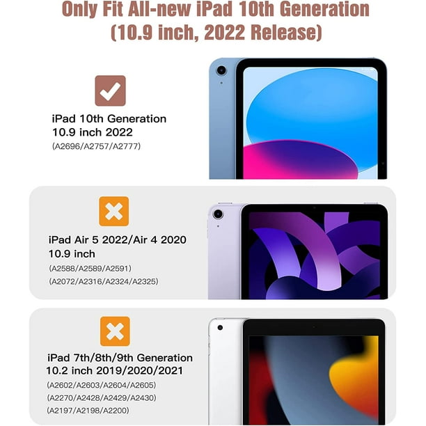Funda Para iPad 10.ª Generación 10.9 2022 A2757 A2777 Rosa
