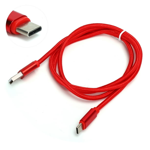 Carga Rápida Bateria Portátil Con 4 Cables Micro Usb / V8 Ip Tipo C Rojo  Fuerte