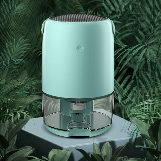 Deshumidificador, pequeño, silencioso, Mini portátil, LED, 1100ml, luz , de  agua para inodoro, ofici Baoblaze deshumidificador