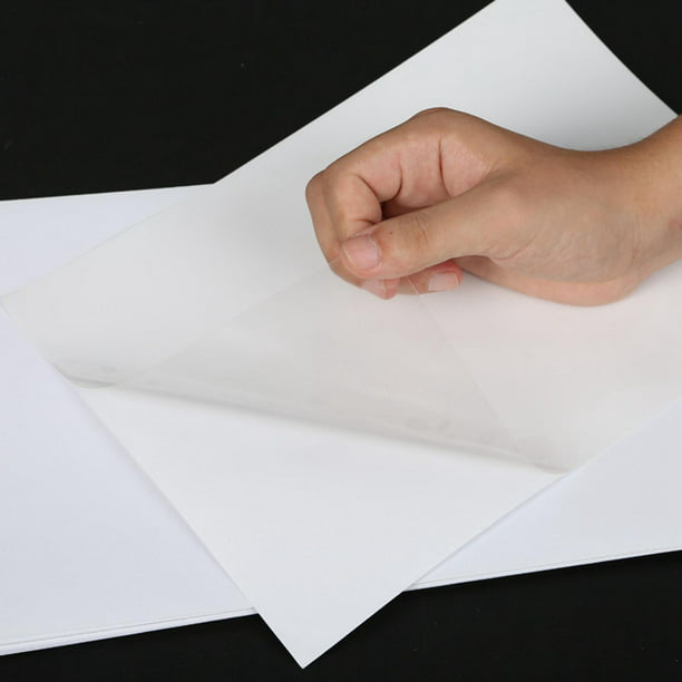 50 hojas tamaño A4 (8.25 x 11.7 pulgadas), papel adhesivo de vinilo  transparente para imprimir, se seca rápidamente, papel adhesivo impermeable  para