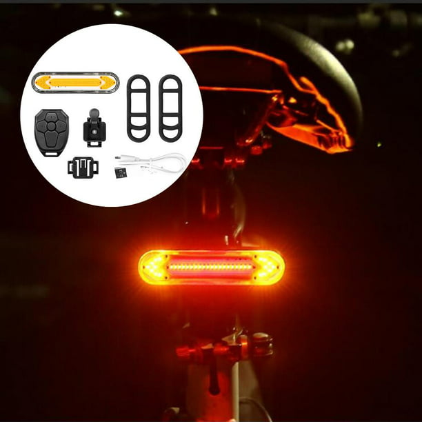 Comprar Luz de bicicleta intermitentes Control remoto indicador de  dirección de bicicleta MTB LED trasera USB recargable luz trasera de  ciclismo con bocina