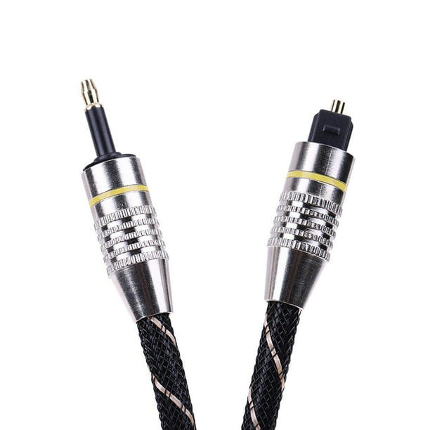 Cable óptico Toslink y adaptador Toslink de 3,5 mm