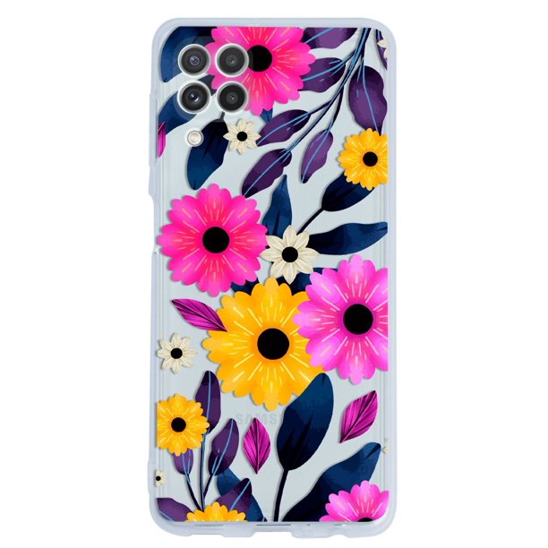 Funda Samsung Galaxy A22 5G teléfono cubierta flor personalizado