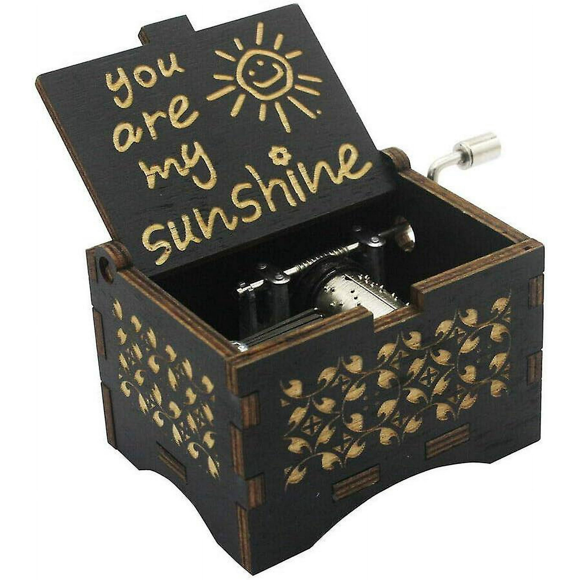 Caja de música de madera pequeña, personalizada, bonita caja Musical con  manivela, regalos, pequeña caja Musical personalizada, EIG88 - AliExpress