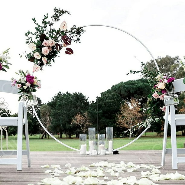 Arco redondo para globos, soporte para guirnalda de flores, Aro para  decoración de fiesta de cumpleaños
