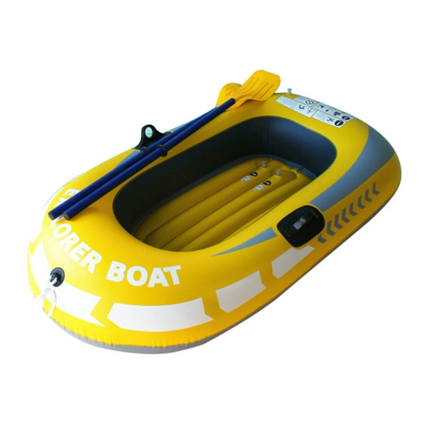 Bote inflable grueso para una sola persona canoa bote de pesca PVC portátil