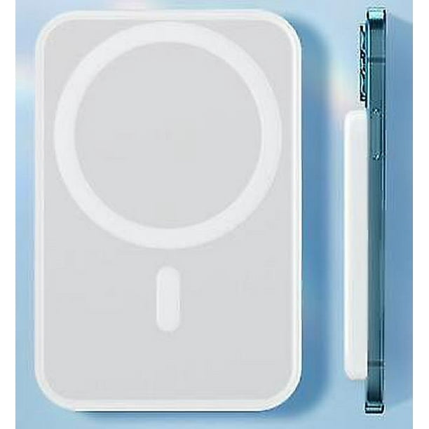 Cargador portátil con llavero para iPhone, mini batería externa de 2500 mAh  para Apple Watch, batería magnética inalámbrica de viaje compatible con