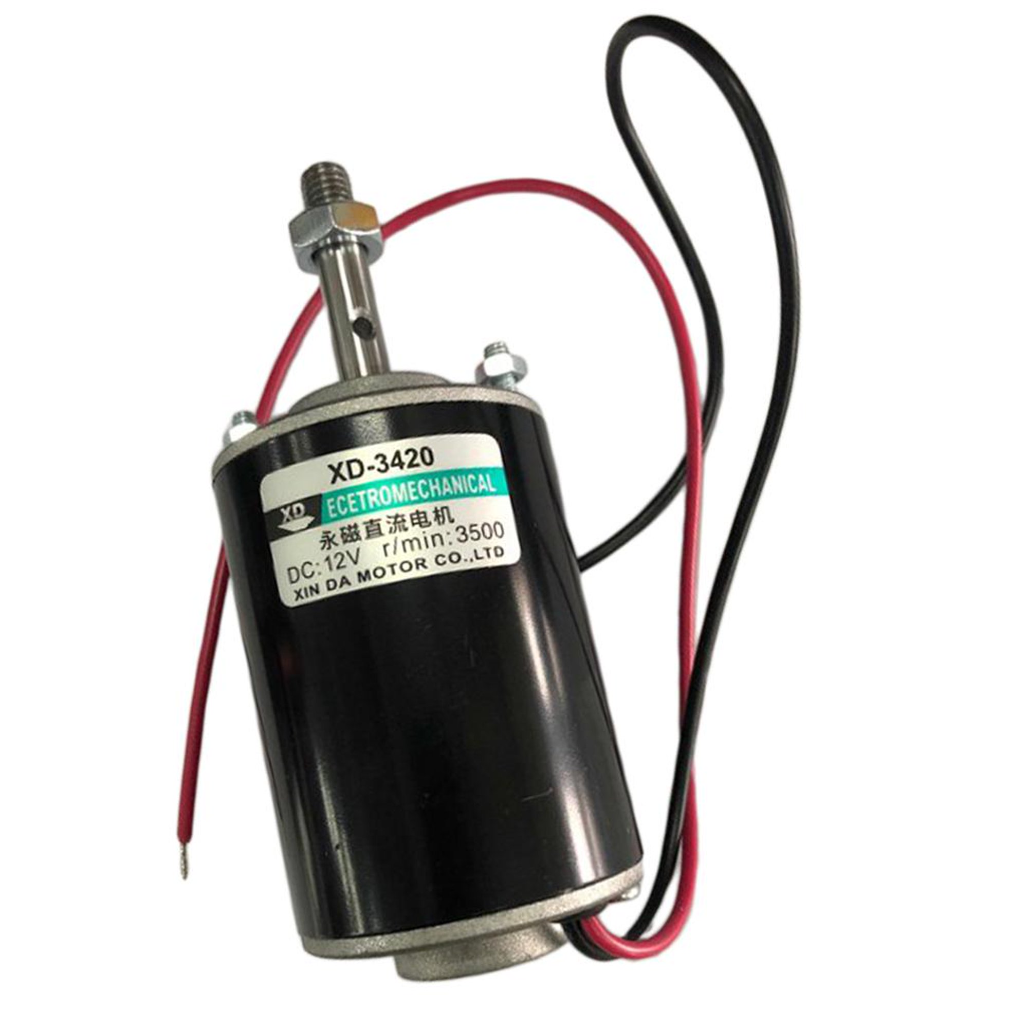 Mini motor de CC de imán permanente de 12 V CW/CCW Motor de engranaje  eléctrico reversible de alta velocidad de bajo ruido para generador de  bricolaje