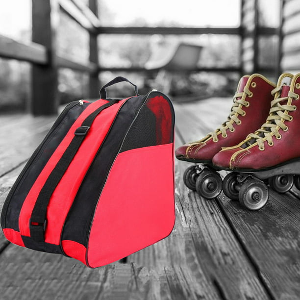 Bolsa portátil para patines en línea, bolsa de gran capacidad para patinaje  sobre hielo, transpirable, para niños - AliExpress