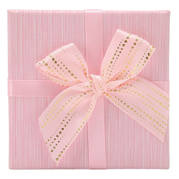 50 cajas de regalo rosas de 4 x 4 x 4 pulgadas, elegantes cajas de regalo  pequeñas con tapas para fiestas de cumpleaños, bodas, vacaciones, Navidad