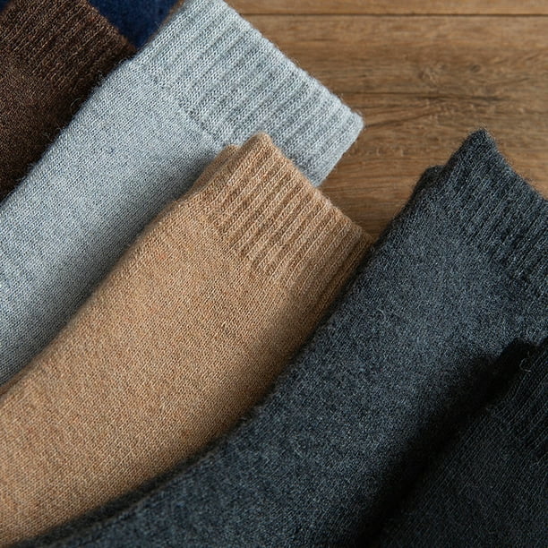 Paquete de 6 pares de calcetines térmicos de invierno para hombre, mezcla  de lana merina, para clima extremo, 10-13, Multi