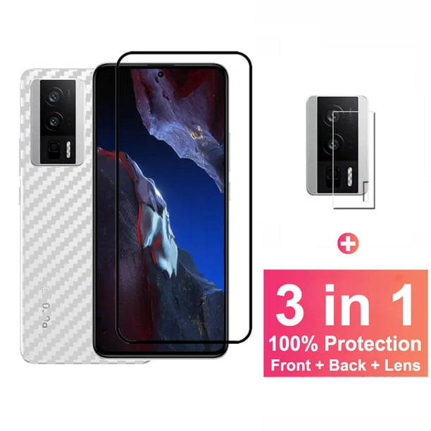 [2+2] Protector de pantalla de vidrio templado de privacidad para Xiaomi  Redmi Note 12 Pro (2 paquetes) + protector de lente de cámara (2 paquetes)
