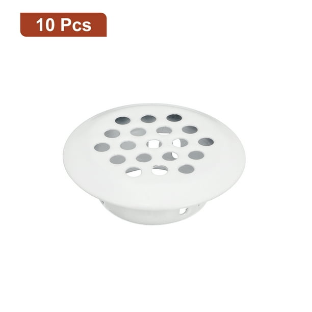 Rejilla de ventilación redonda de acero inoxidable de 6.0 in, rejilla de  ventilación blanca con malla integrada para cocina, baño, sala de estudio
