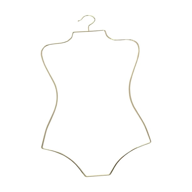  Percha de bikini con forma de cuerpo de alambre, perchas de  metal para lencería y trajes de baño, colgador de bikini para ropa y  abrigos (dorado, 48 piezas) : Hogar y