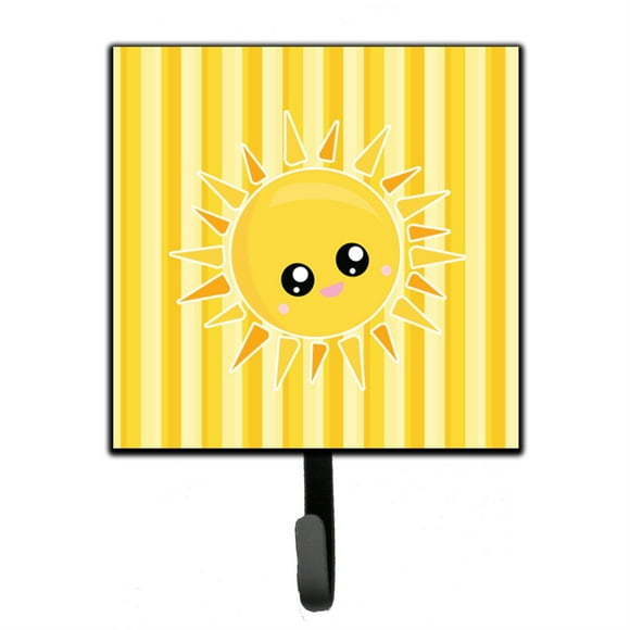 treasures sunshine sun face on stripes wall hook small multicolor carolines treasures bb7071sh4