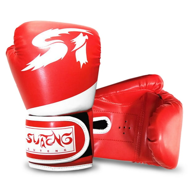  Guantes de boxeo para entrenamiento de boxeo, guantes de  entrenamiento de kickboxing, guantes de entrenamiento de kickboxing, guantes  de entrenamiento para saco de boxeo pesado (naranja, 10 onzas) : Deportes y