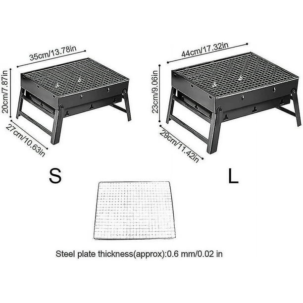 Mini Parrilla de acero inoxidable para barbacoa al aire libre, soporte  plegable portátil para asar carne, herramientas para acampar, fiesta y  cocinar - AliExpress