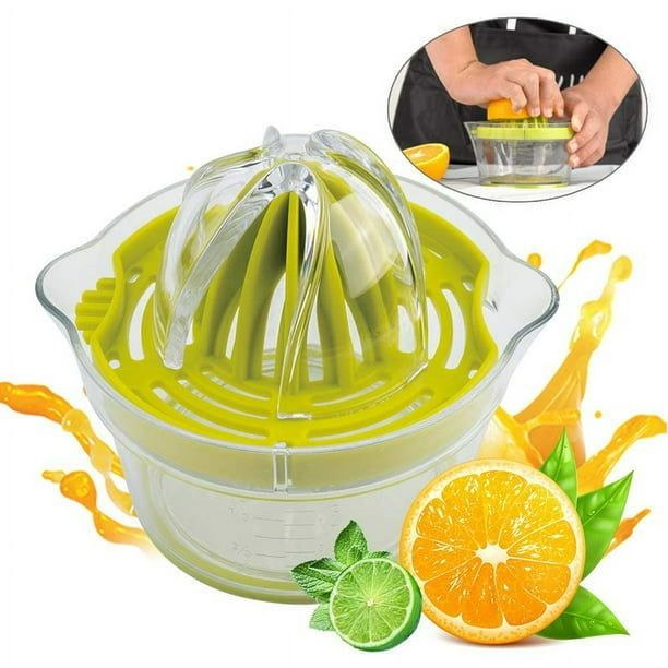 Exprimidor manual de limón plano, exprimidor de cítricos de extracción  máxima de jugo, exprimidor de limón con palanca mejorada para reducir el