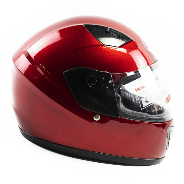 Casco Infantil Para Moto Kinlley K301 Integral Talla Xl Color Rojo