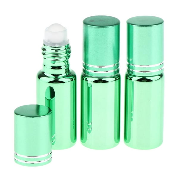 Botella de vidrio transparente rellenable para aromaterapia, suero