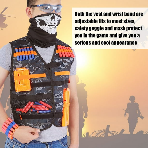 Máscara gafas protectoras para Nerf Blaster Games Amarillo