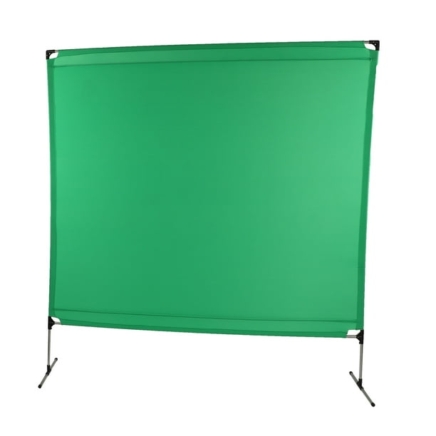 Fondo de pantalla verde con kit de soporte, fondo fotográfico portátil  YELANGU de 6.5 x 5 pies para streaming, fotos de identificación