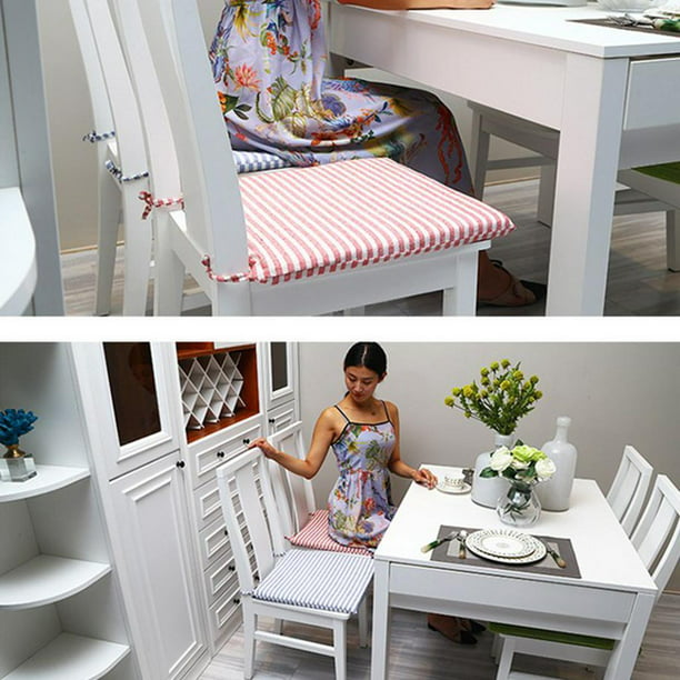 Cojines elegantes para silla de comedor, decoración del hogar, almohadilla  antideslizante para asiento de oficina, borde