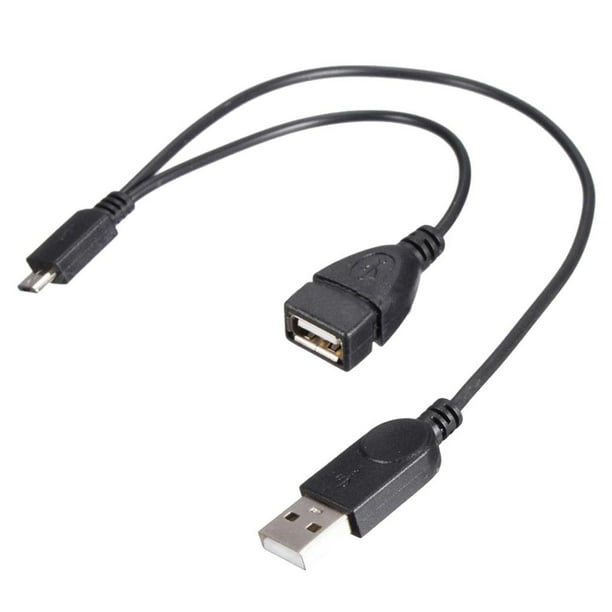 Cable USB OTG 20cm Adaptador Micro USB - Adaptadores USB (USB 2.0