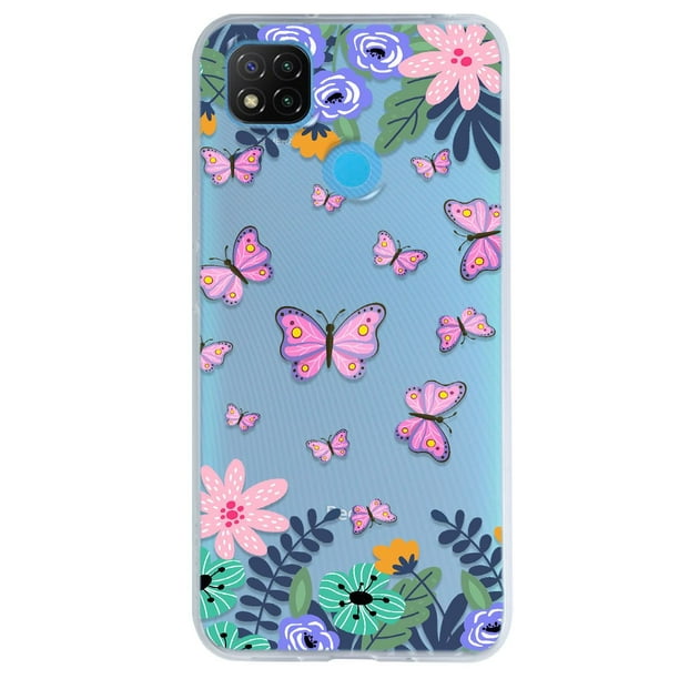 Funda Para Xiaomi Redmi 9 Flores y Lineas, Uso Rudo, InstaCase Protector  para Xiaomi Redmi 9 Antigolpes, Case Flores y Lineas