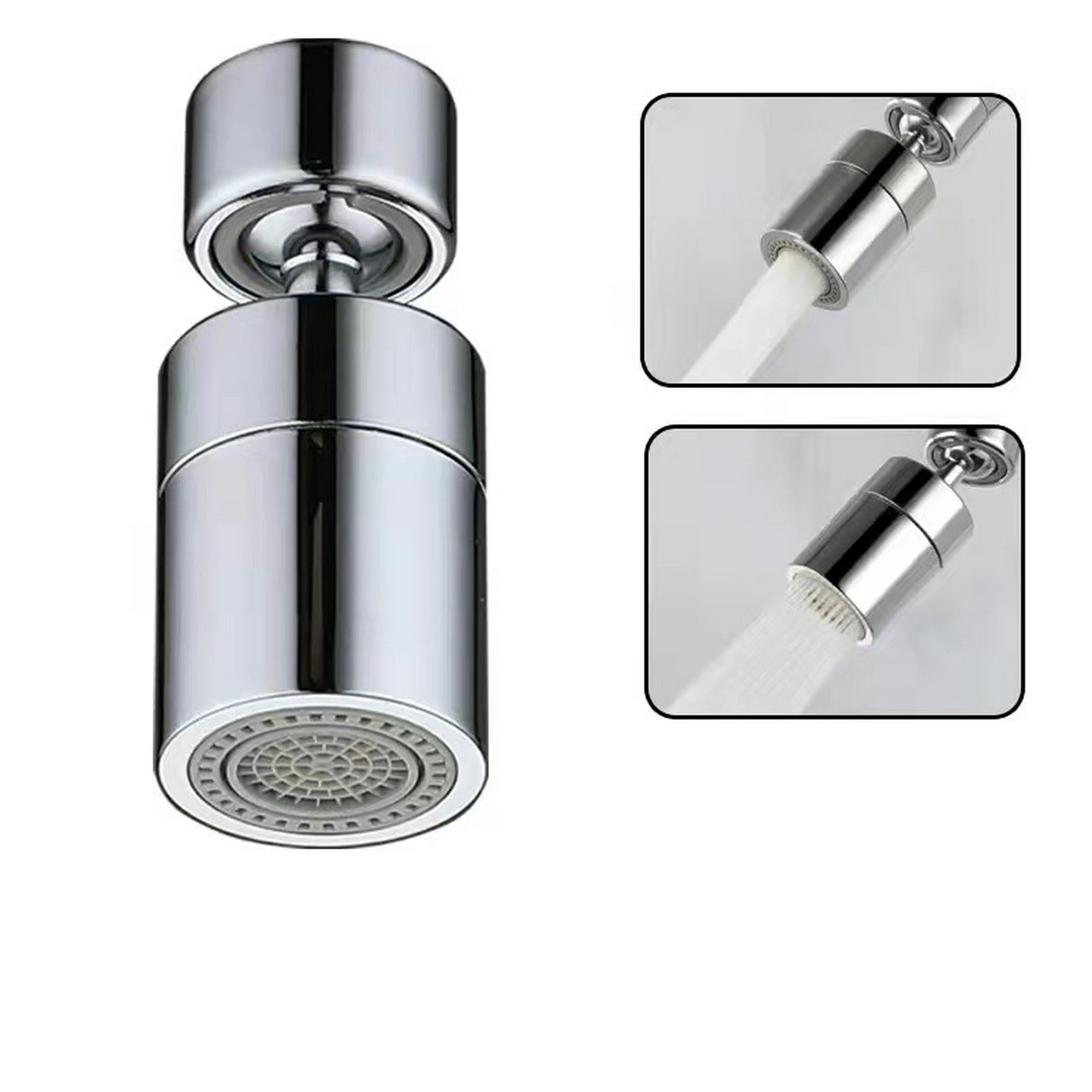 Aireador de grifo giratorio de 360°, latón, 2 modos, filtro de grifo de  cocina ajustable, burbujeador con adaptador de boquilla, para grifos con  boquilla roscada