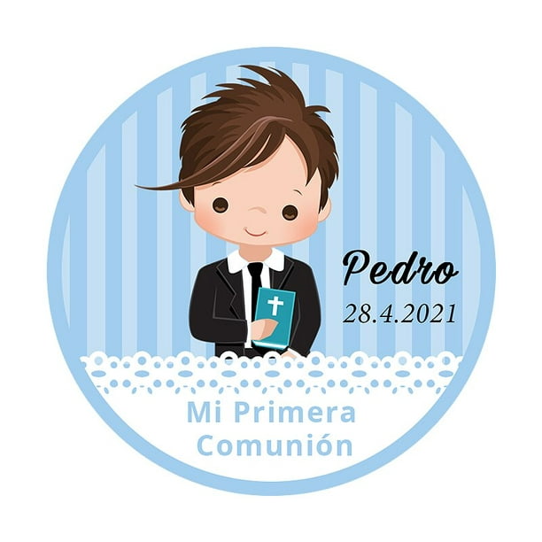 Pegatina IMPRESA/ Mi Primera Comunión, Pegatinas de Primera Comunión -   México