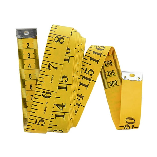 Wosthever Costura cinta métrica escala clara tela cuerpo regla métrica  costura longitud cintura pecho medida centímetro metro amarillo Type3 NO3