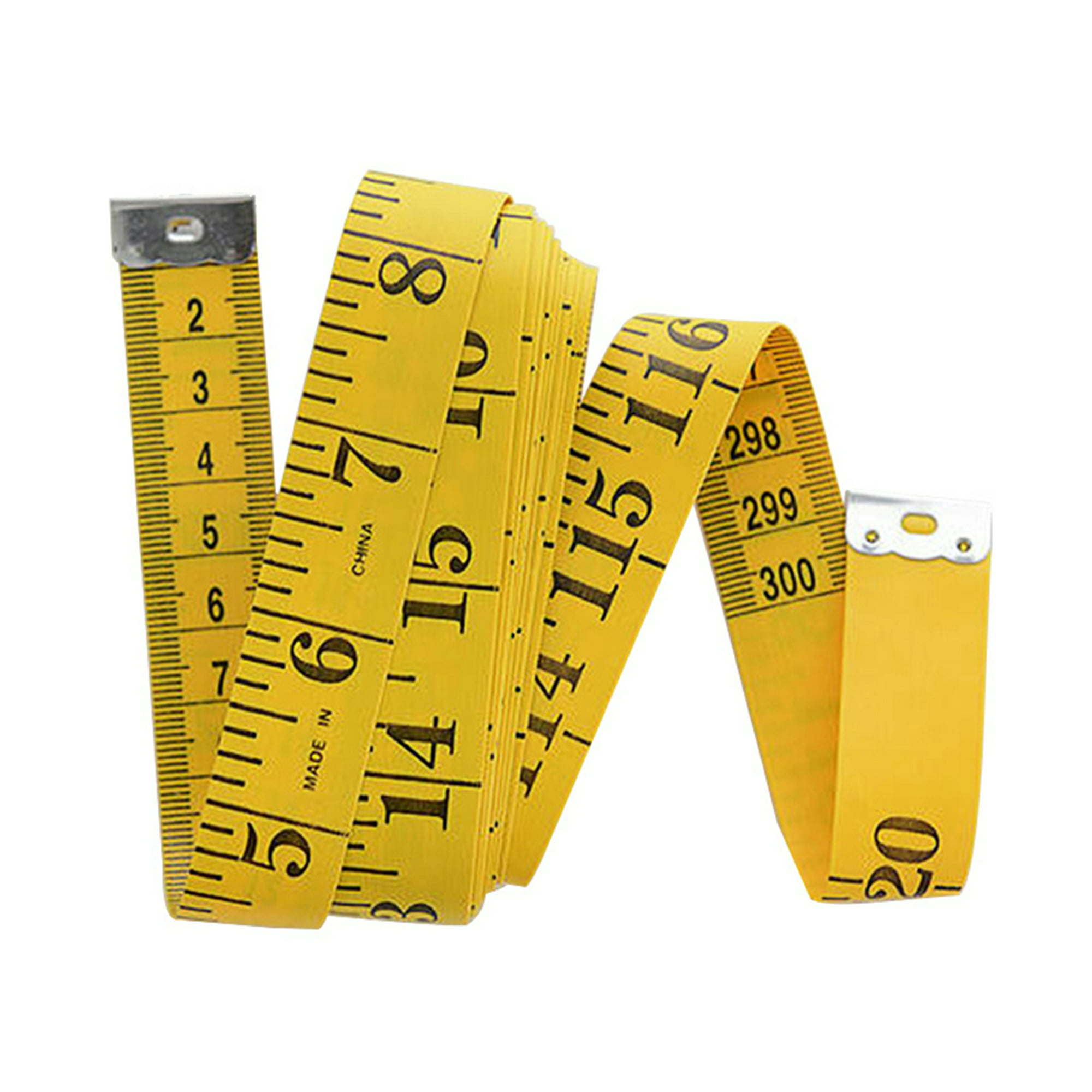 Wosthever Costura cinta métrica escala clara tela cuerpo regla métrica  costura longitud cintura pecho medida centímetro metro amarillo Type3 NO3