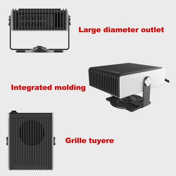 Calefactor del coche Calentador portátil para automóvil, 12 V / 150 W,  ventilador automático, calent Abody Calefactor del coche