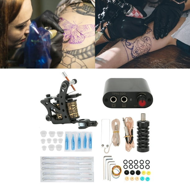Agujas para tatuajes y punta de boquilla para tatuajes Tatuaje Juego  desechable Agujas para tatuajes
