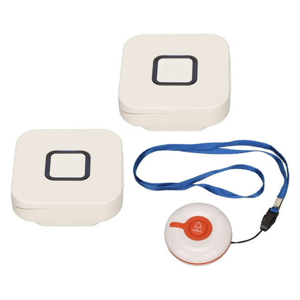 TH004 Botón de Buscapersonas Inalámbrico Campana de Llamada de Emergencia  para Ancianos Enfermería